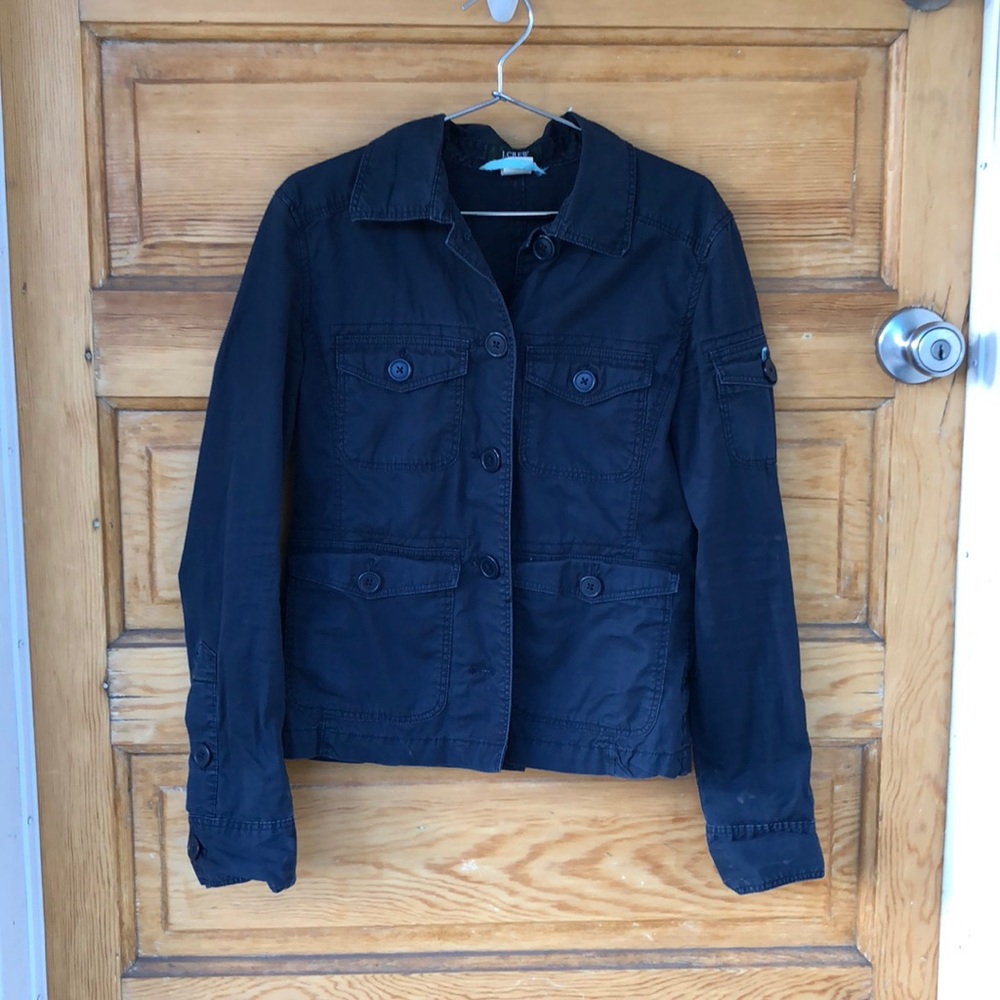 J Crew light weight cargo jacket